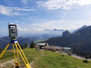 Vermessungsarbeiten der AVT-GmbH in Kempten mit moderner Messtechnik