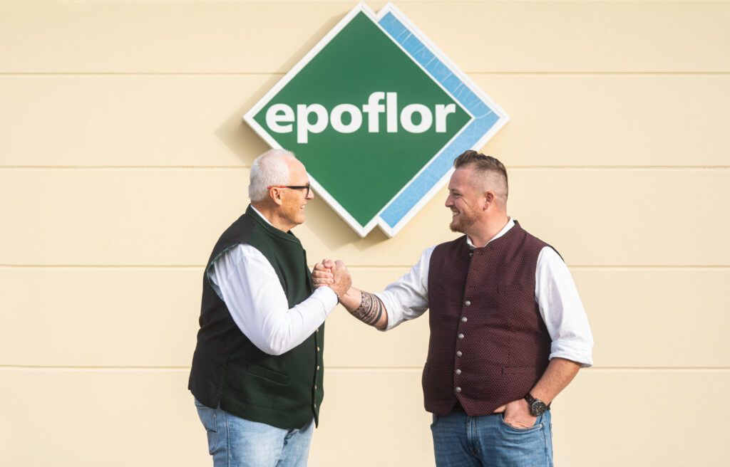 epoflor Senior Chef Bernd Schwendiger und Simon Schwendiger neue Geschäftsleitung Übernahme