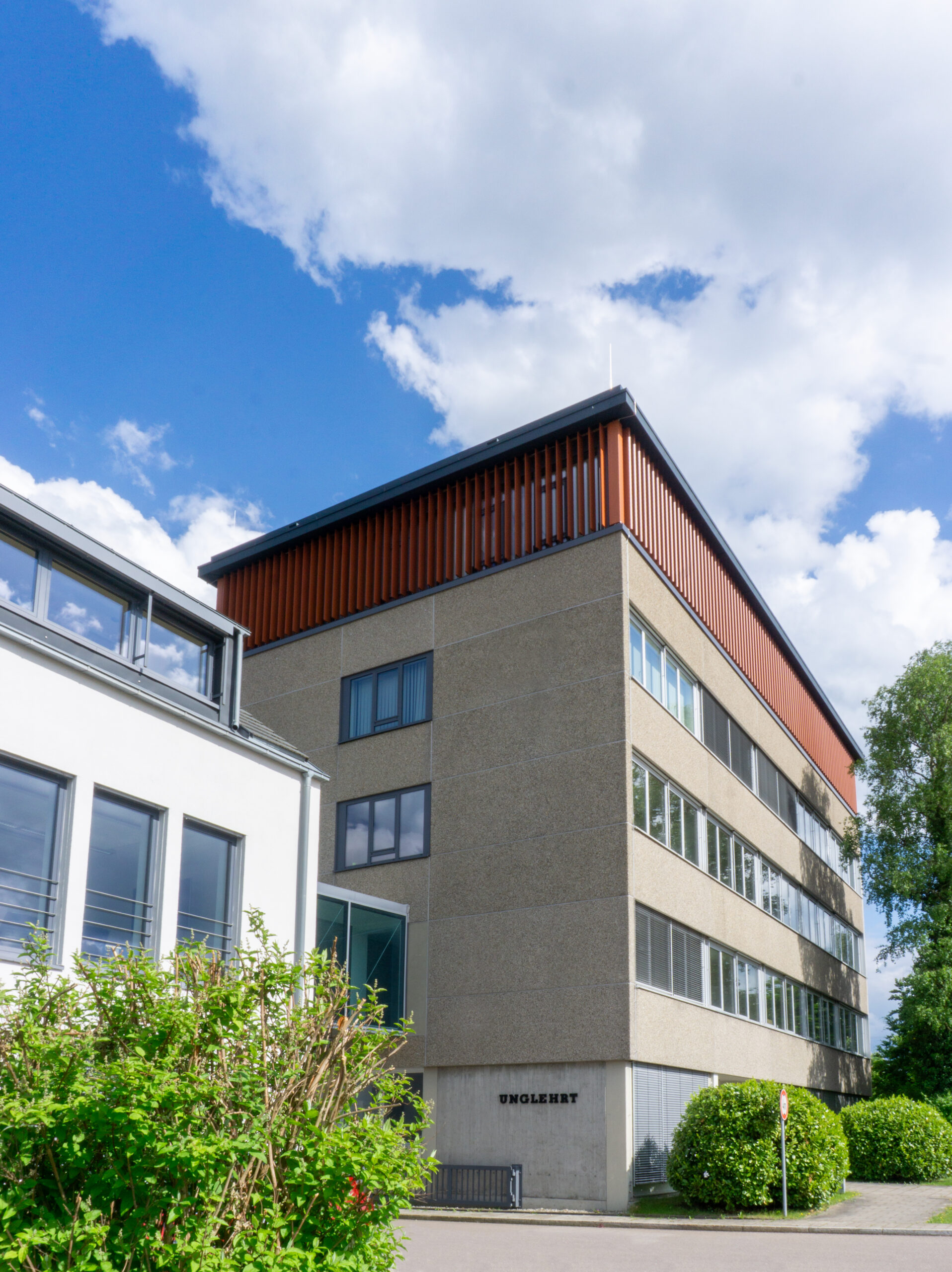 Betriebsgebäude des Bauunternehmens UNGLEHRT in Memmingen