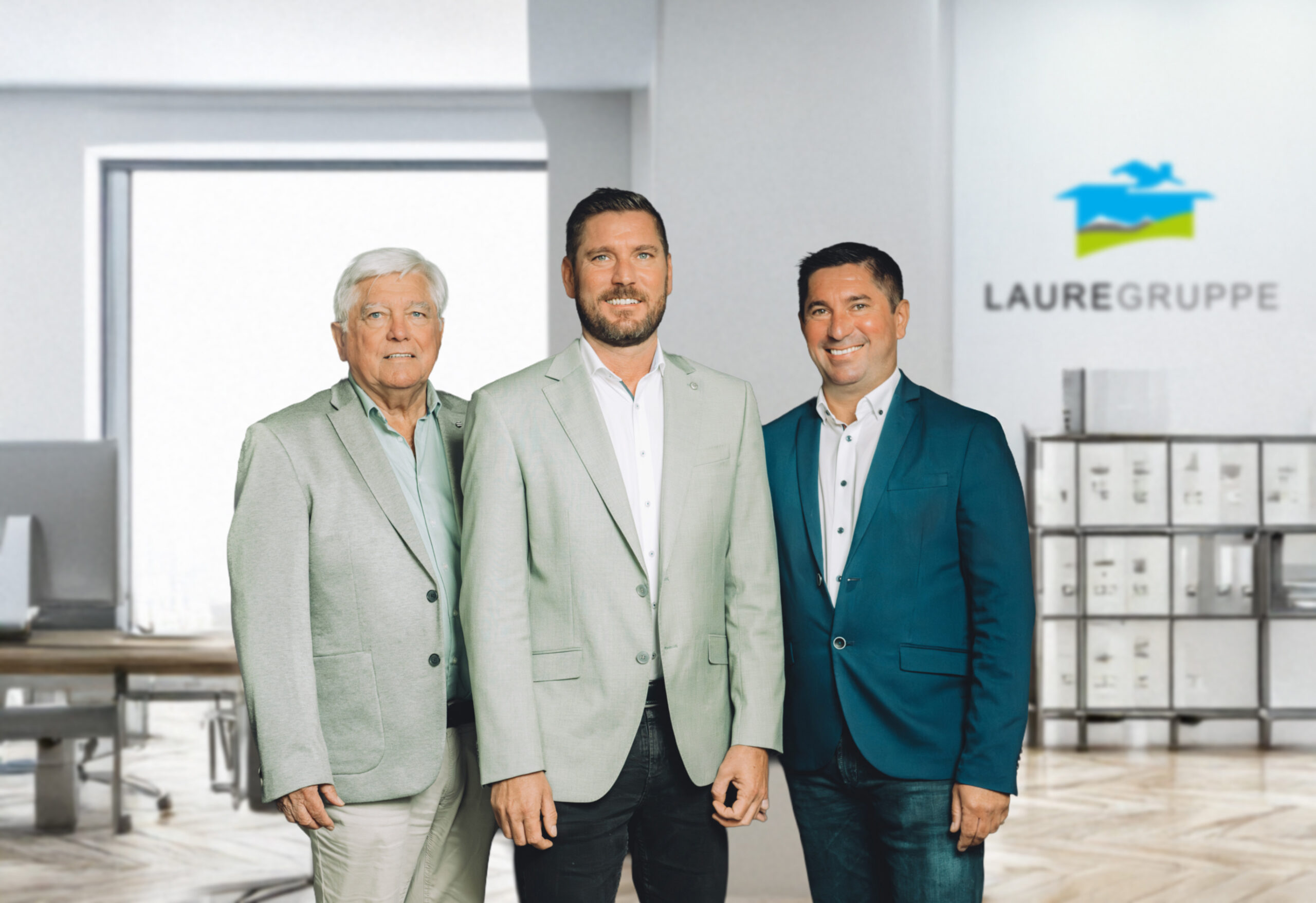 Geschäftsführung der LAUREGRUPPE im Büro in Kempten